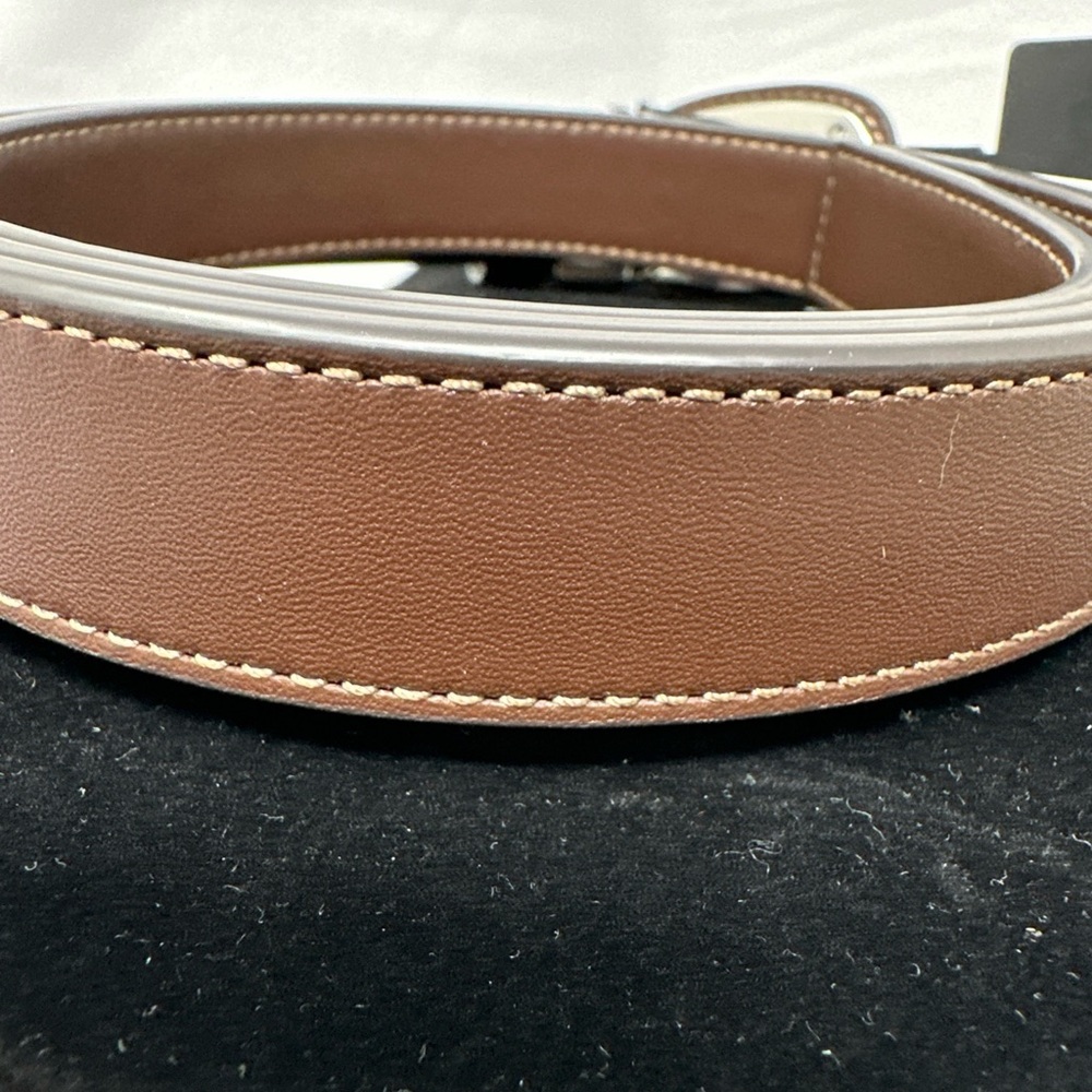Coach Chocolate Brown Leather Belt - Picture 3 of 4